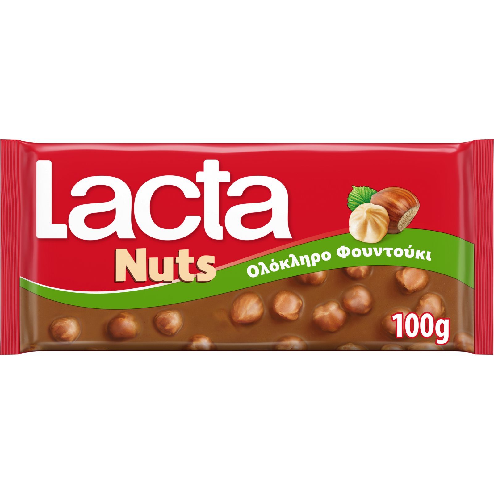 LACTA Σοκολάτα Ολόκληρο Φουντούκι 100g