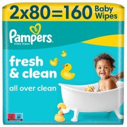 PAMPERS | Μωρομάντηλα Fresh Clean 2x80 Τεμάχια