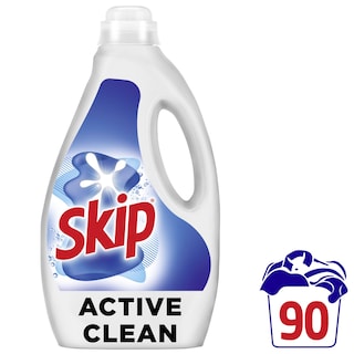SKIP | Υγρό Πλυντηρίου Ρούχων Active Clean 90 Μεζούρες
