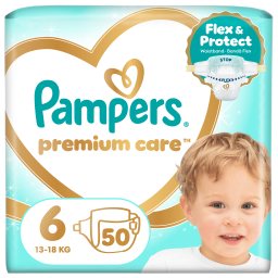 PAMPERS | Πάνες Μωρού Premium Care Νο6 50 Τεμάχια