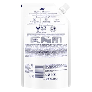 DOVE | Υγρό Κρεμοσάπουνο Fine Silk Ανταλλακτικό 500ml