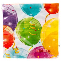 DECORATA | Χαρτοπετσέτες Sparkling Balloons 33x33cm 65g