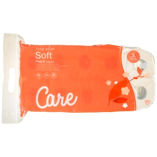 CARE | Χαρτί Υγείας Soft Peach 3 Φύλλα 10 Ρολά 899g