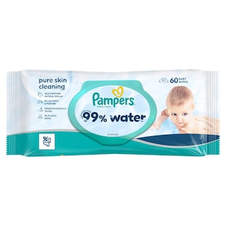 PAMPERS | Μωρομάντηλα 99% Water 60 Τεμάχια
