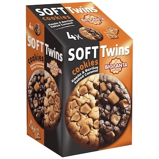 ΒΙΟΛΑΝΤΑ | Soft Twins Cookies Κακάο Βανίλια Salted Caramel 160g