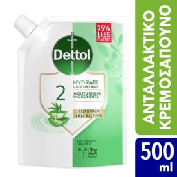 DETTOL | Liquid Soap Antibacterial Aloe Vera Refill 500ml