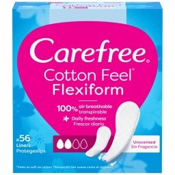 CAREFREE | Σερβιετάκια Flexi Form Εκχύλισμα Βαμβακιού 56 Τεμάχια