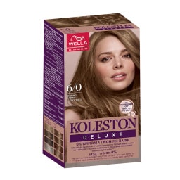 KOLESTON | Βαφή Μαλλιών 6/0 Σκούρο Ξανθό Deluxe Kit 1 Τεμάχιο