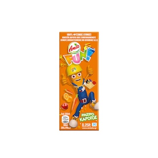 AMITA | FUN | Φυσικός Χυμός Κοκτέιλ Καρότο 250ml