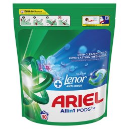 ARIEL | Kάψουλες Πλυντηρίου Ρούχων Allin1 Pods Touch of Lenor 50 Τεμάχια
