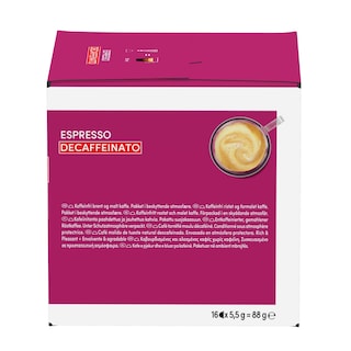NESCAFE | DOLCE GUSTO | Κάψουλες Καφέ Dolce Gusto Espresso Decaf 16x5.5g