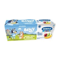 ΜΕΒΓΑΛ | Επιδόρπιο Γιαουρτιού Bluey Αχλάδι Μήλο Μπανάνα 3x140g