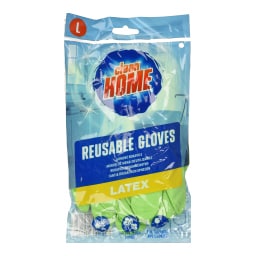 CLEAN HOME | Γάντια Πολλαπλών Χρήσεων Large Latex 2 Τεμάχια