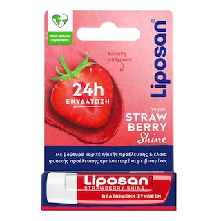LIPOSAN | Lip Moisturizer Fruity Shine Strawberry 4.8g
