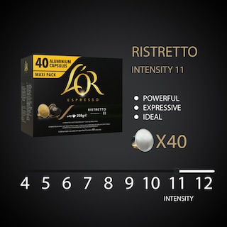 LOR | Κάψουλες Καφέ Espresso Ristretto 40x5.2g