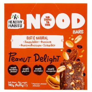 HEALTHY HABITS | Μπάρες Peanut Delight Nood Bars 4x35g