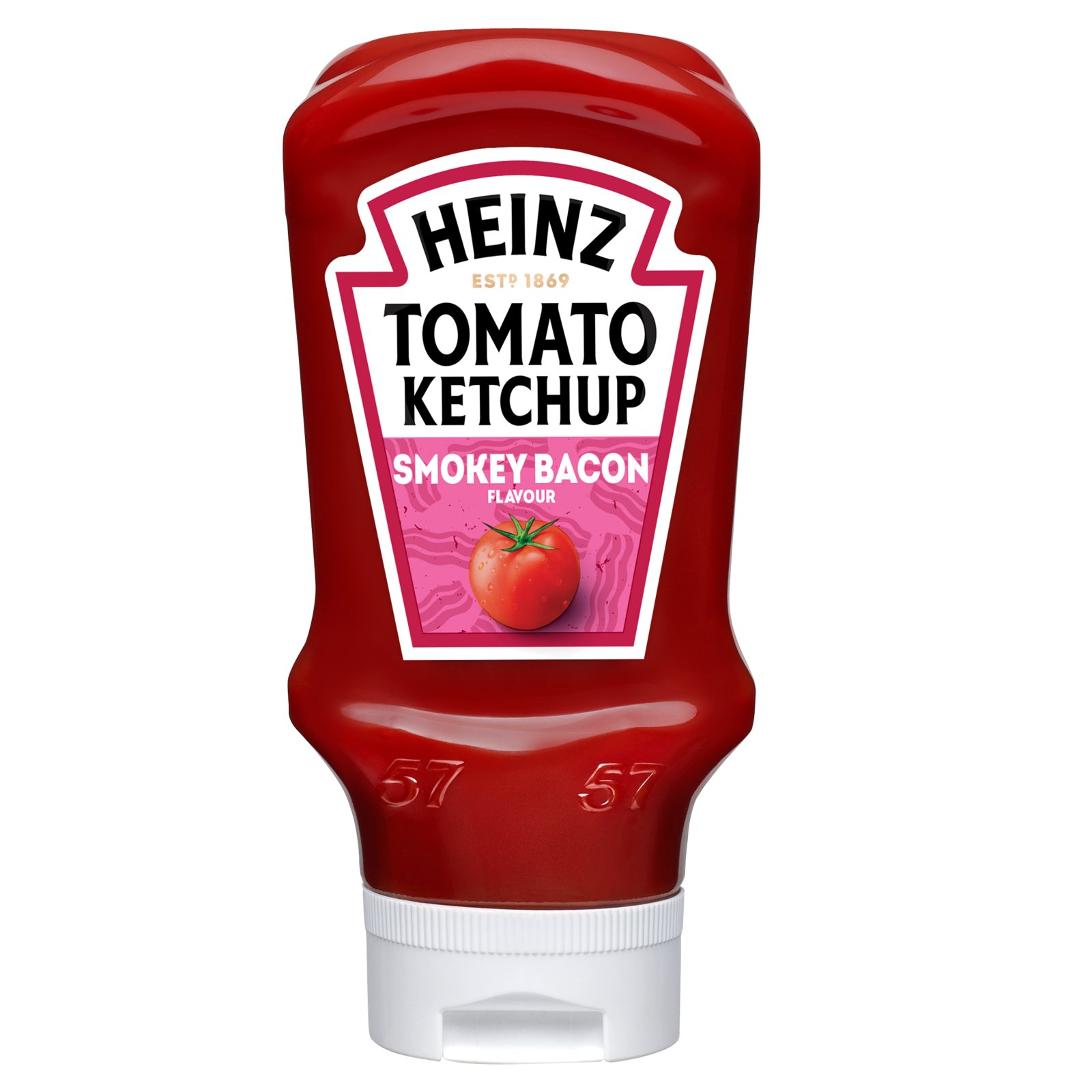 HEINZ Κέτσαπ Καπνιστό Μπέικον Top Down 460g