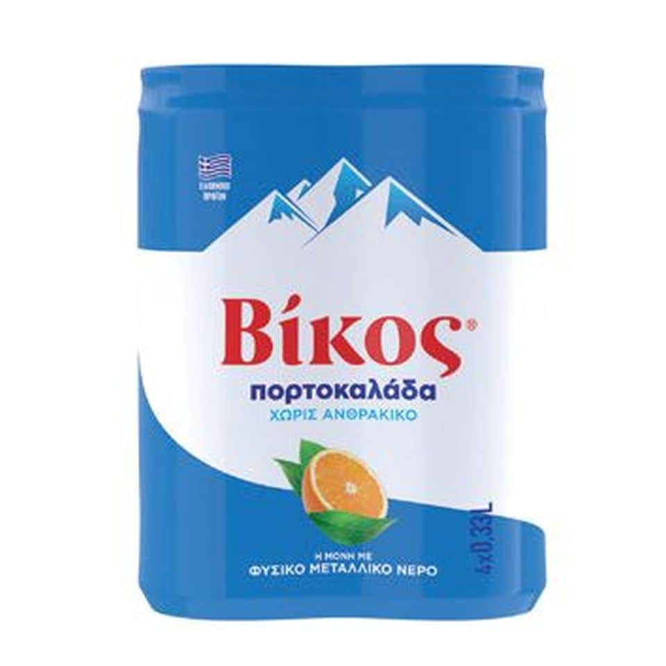 Πορτοκαλάδα Χωρίς Ανθρακικό Κουτί 4x330ml