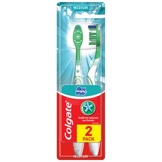 COLGATE | Οδοντόβουρτσα Max White Μέτρια 2 Τεμάχια