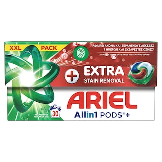 ARIEL | Kάψουλες Πλυντηρίου Ρούχων Allin1 Pods Extra Clean 30 Τεμάχια