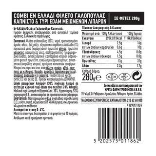 COMBI | Σετ Γαλοπούλα Καπνιστή και Τυρί Edam 280g