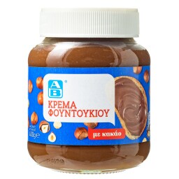 ΑΒ | ΠΡΑΛΙΝΑ ΦΟΥΝΤΟΥΚΙΟΥ ΜΕ ΚΑΚΑΟ ΒΑΖΟ 400 GR