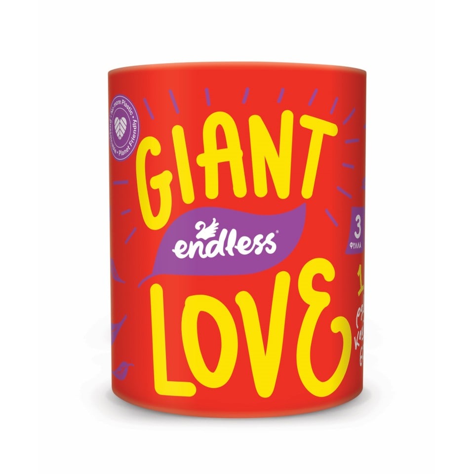 ENDLESS Χαρτί Κουζίνας Giant Love 3 Φύλλα 600g