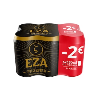 Z | Μπύρα Έζα Pilsener Κουτί 6x330ml Έκπτωση 2Ε