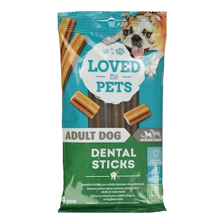 LOVED BY PETS | Snack Σκύλων Dental Sticks Μεσαίοι Σκύλοι 103g