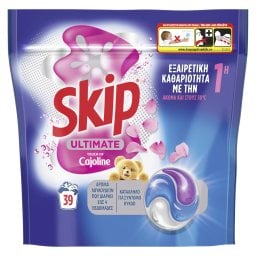 SKIP | Kάψουλες Πλυντηρίου Ρούχων Ultimate Cajoline 39 Τεμάχια