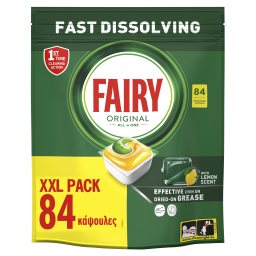 FAIRY | Κάψουλες Πλυντηρίου Πιάτων Original Lemon 84 Τεμάχια