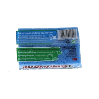 SCOTCH BRITE | Σφουγγαράκι Κουζίνας Μπλε 1 Τεμάχιο