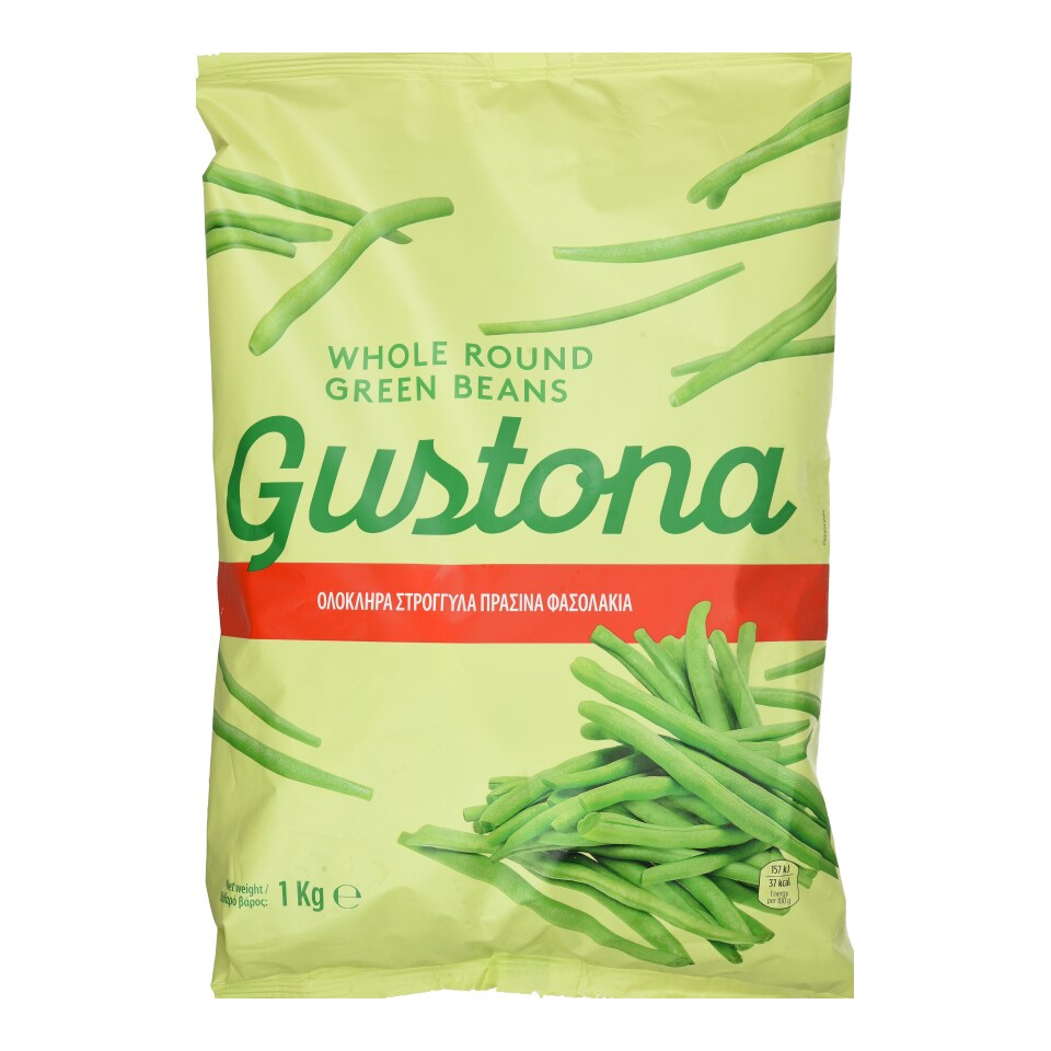 GUSTONA Φασολάκια Στρογγυλά Κατεψυγμένα 1kg
