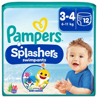 PAMPERS | Πάνες βρακάκι Μαγιό Μωρού Splashers Νο3-4 6-11kg 12 Τεμάχια