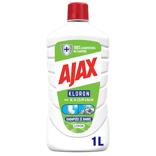 AJAX | KLORON | Καθαριστικό Πατώματος Kloron Λεμόνι 1lt
