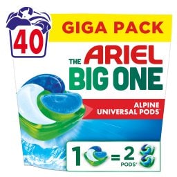 ARIEL | Kάψουλες Πλυντηρίου Ρούχων Allin1 Pods The Big One Alpine 40 Τεμάχια