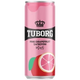 TUBORG | Αναψυκτικό Pink Grapefruit Σαγκουίνι Κουτί 330ml