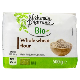 NATURES PROMISE BIO | Αλεύρι Ολικής Άλεσης Bio 500g