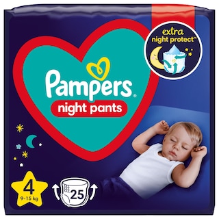 PAMPERS | Πάνες Βρακάκι Μωρού Night Pants Νο4 25 Τεμάχια