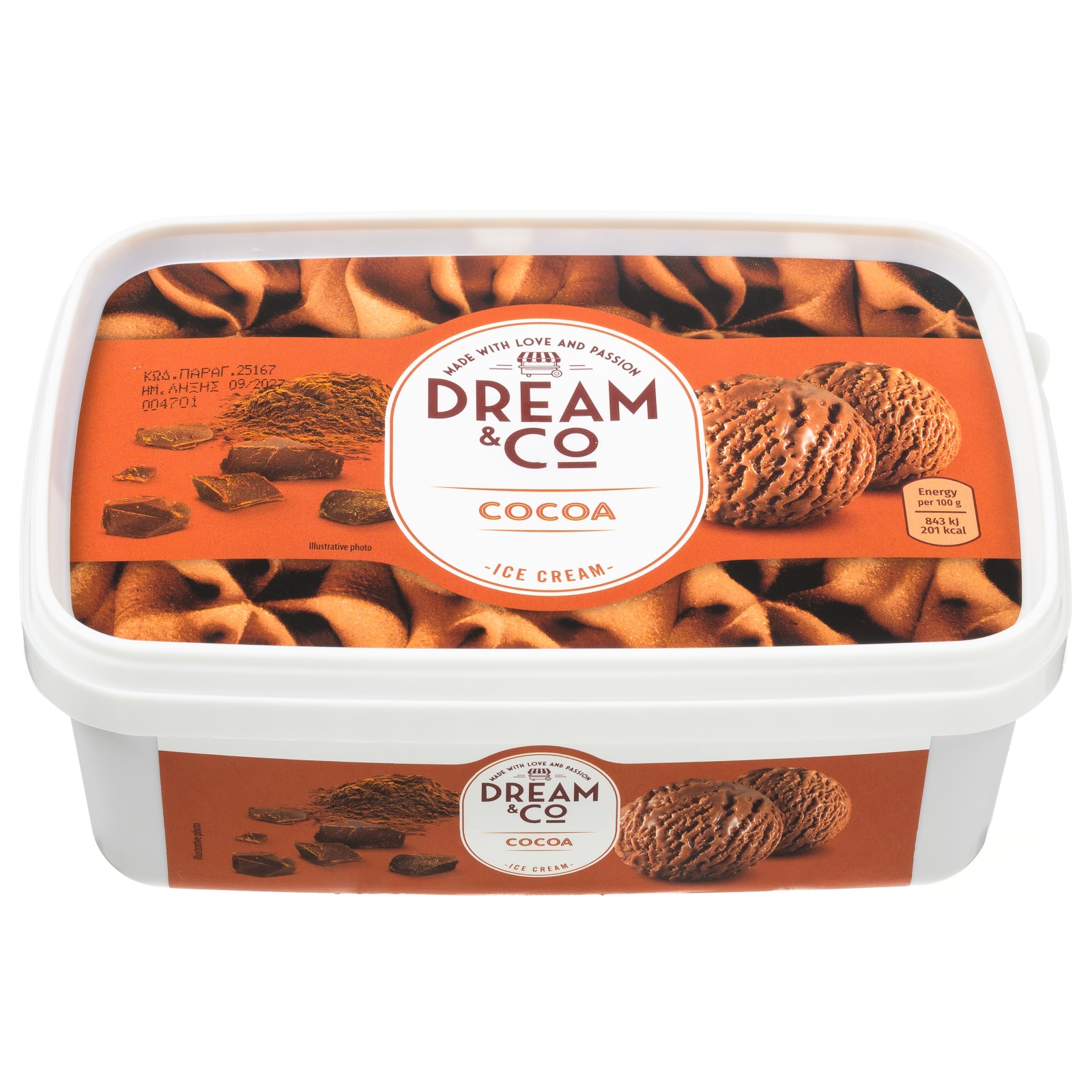 DREAM & CO Παγωτό Κακάο 500g