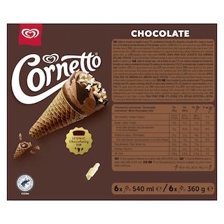 CORNETTO | Παγωτό Πύραυλος Σοκολάτα 6x60g