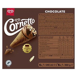 CORNETTO | Παγωτό Πύραυλος Σοκολάτα 6x60g