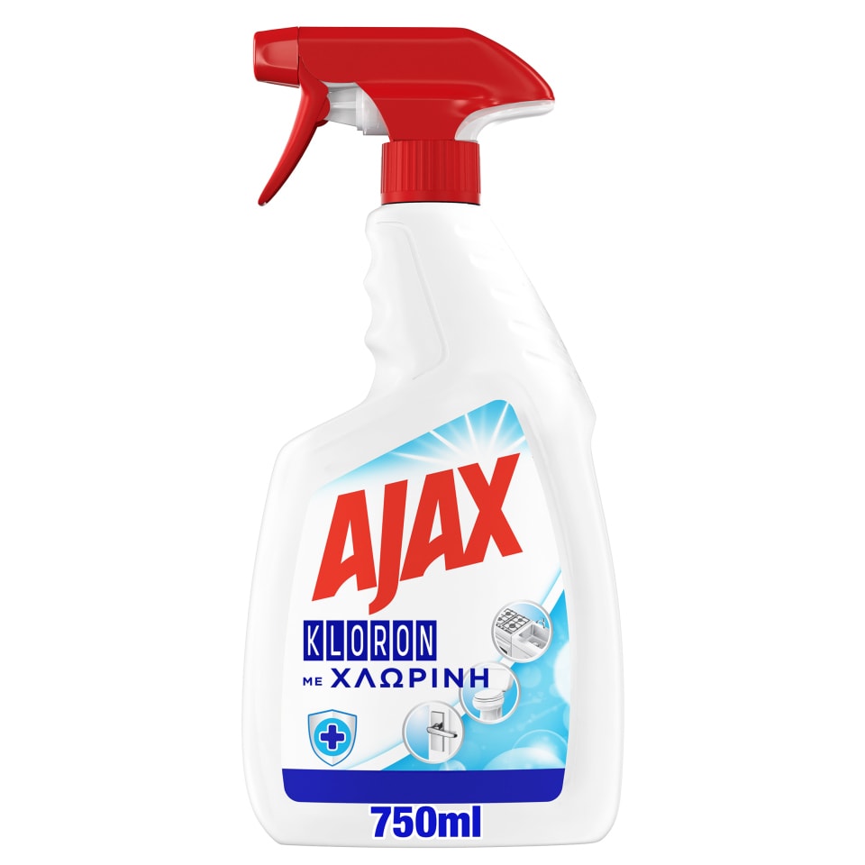 AJAX Spray Καθαρισμού Kloron Με Χλωρίνη Αντλία 750ml