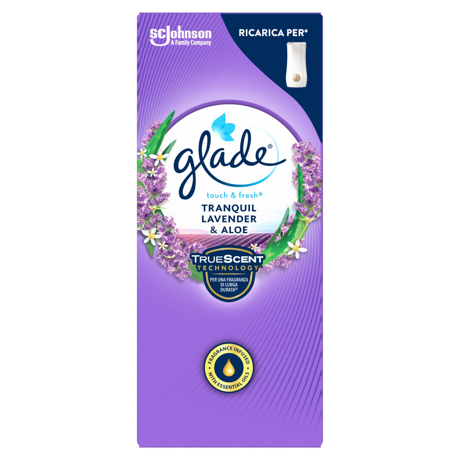 GLADE Αρωματικό Χώρου Touch & Fresh Lavender Refill 10ml