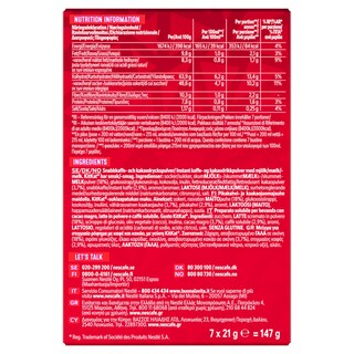 NESCAFE | Στιγμιαίος Καφές KitKat Mocha 7x21g