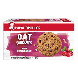 ΠΑΠΑΔΟΠΟΥΛΟΥ | Μπισκότα Βρώμης Cranberries 155g