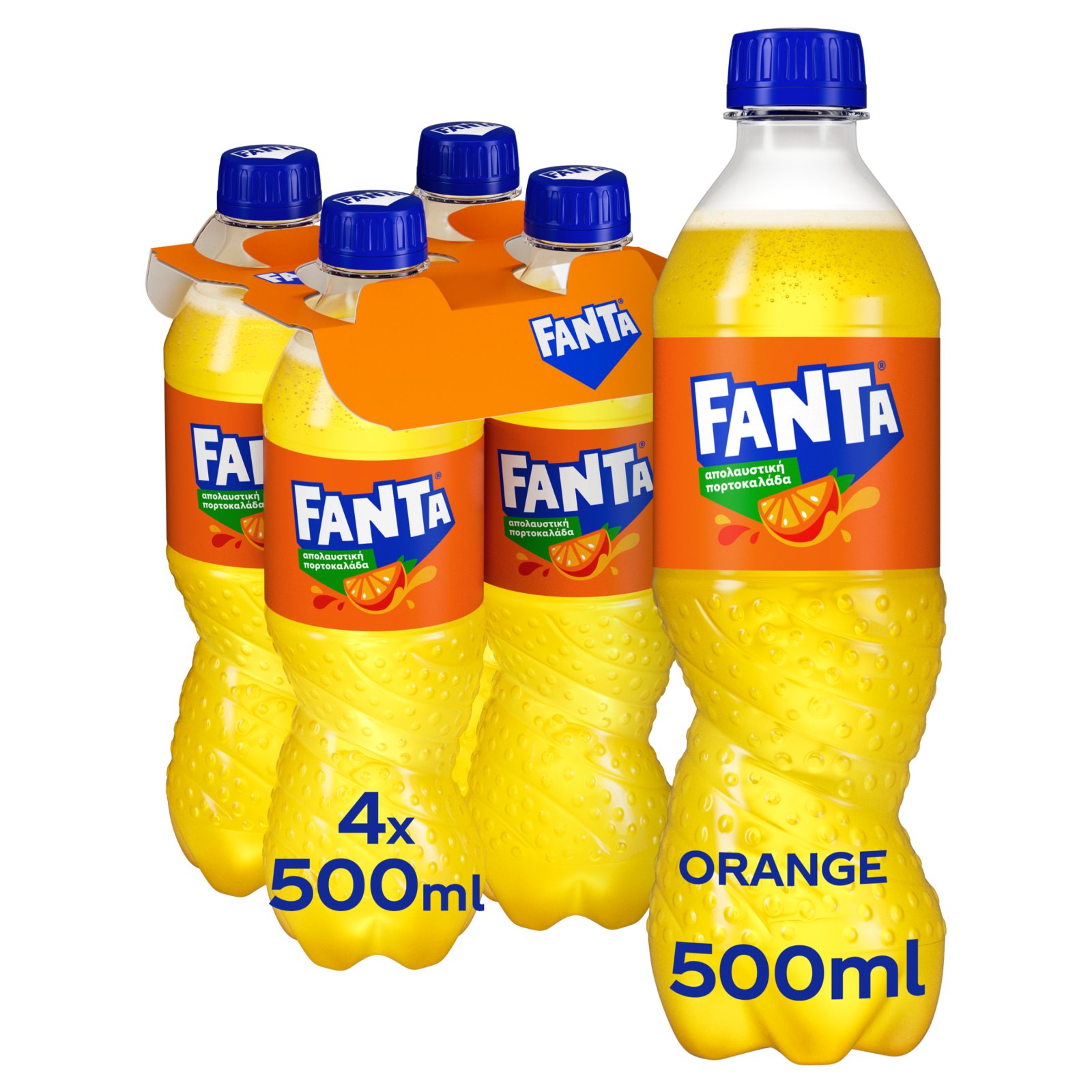 FANTA Πορτοκαλάδα Φιάλη 4x500ml