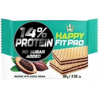 HAPPY FIT | Γκοφρέτα Happy Fit Pro Protein Κακάο 95g