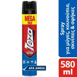 TEZA | Εντομοκτόνο Spray Ιπτάμενα Έντομα 580ml