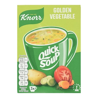 KNORR | Σούπα Λαχανικών Quick Soup με Κρουτόν 3x16g